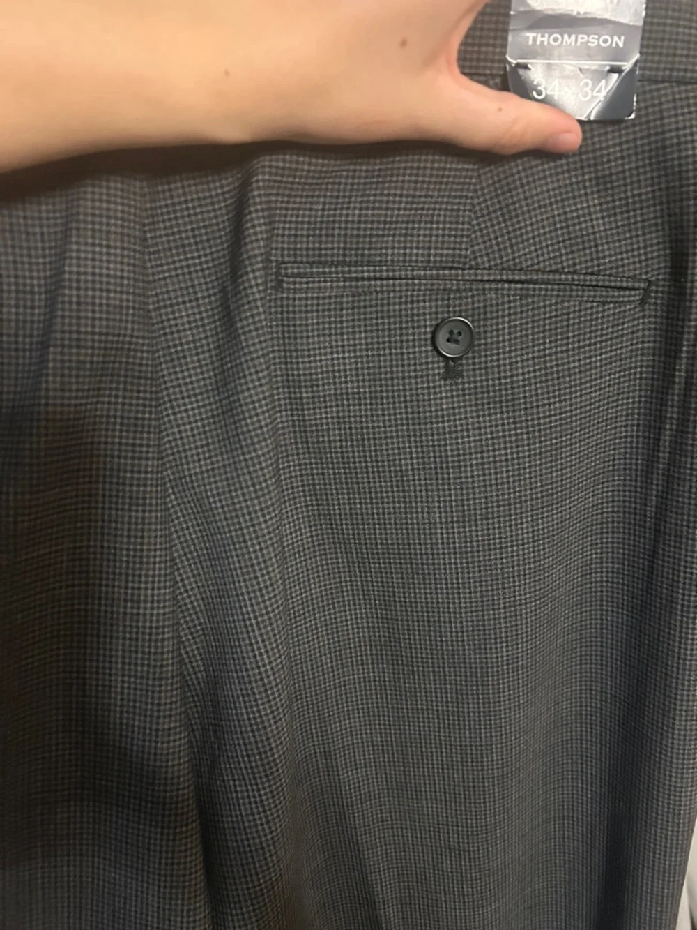 J. Crew Gray Men's Dress Pants All Season Thompson Tapered Wool Blend 34x34